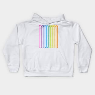 Tall Typography (Full Spectrum) Kids Hoodie